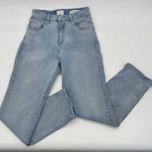 COTTON ON High 90's Jeans Womens Size 10 Heavy Denim Tapered Leg Light Wash